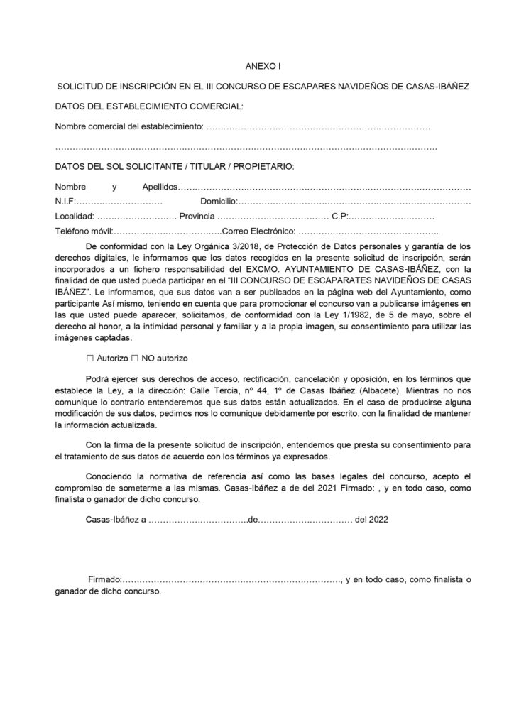 Bases del III Concurso de Escaparates