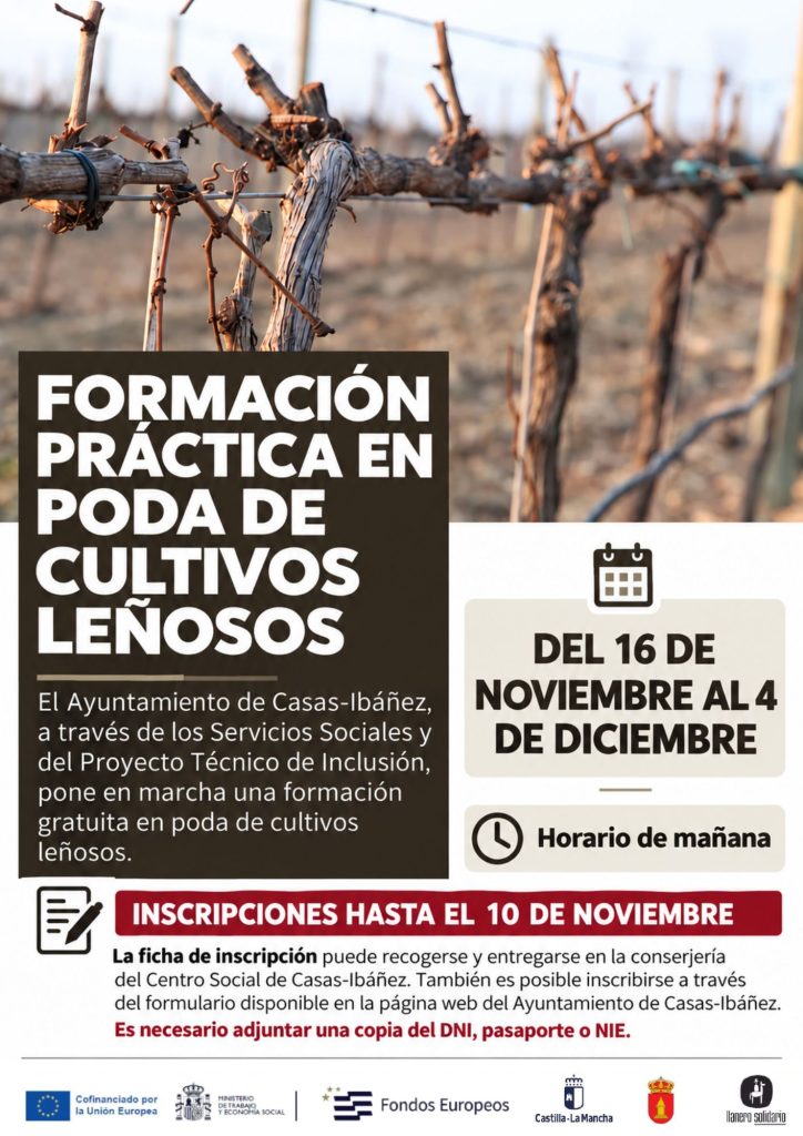 Cartel Curso leñosos 2026